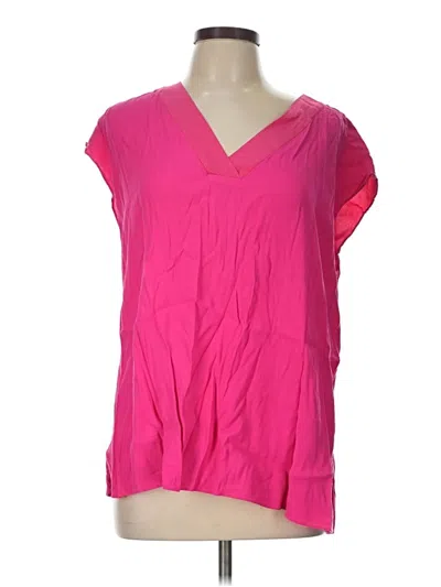 Pre-owned Lola And Sophie Short Sleeve Blouse In Pink