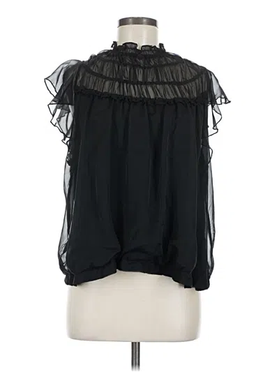 Pre-owned Lola And Sophie Sleeveless Blouse In Black