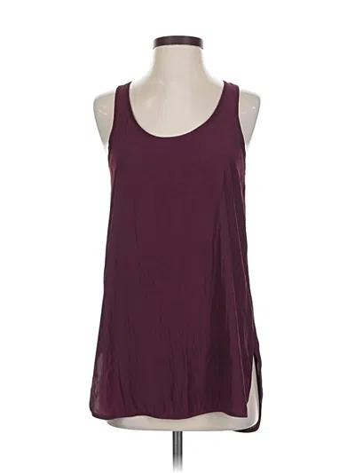 Pre-owned Lola And Sophie Sleeveless Blouse In Burgundy