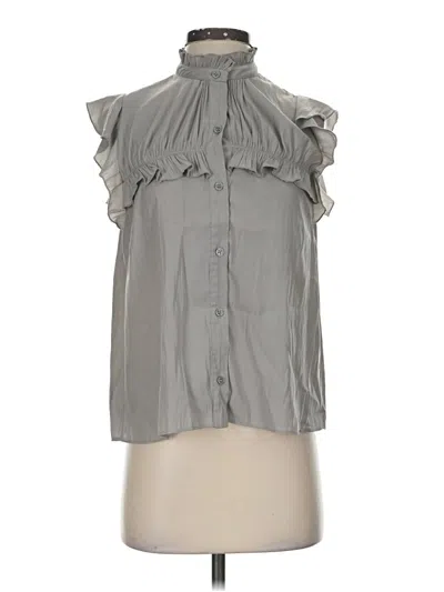 Pre-owned Lola And Sophie Sleeveless Blouse In Gray