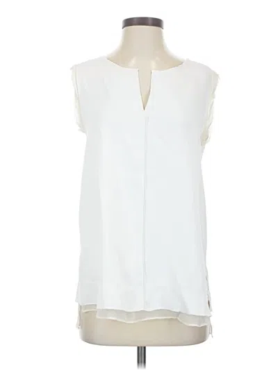 Pre-owned Lola And Sophie Sleeveless Blouse In Ivory