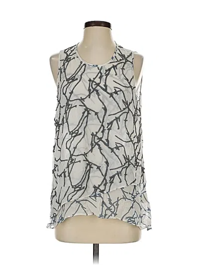 Pre-owned Lola And Sophie Sleeveless Blouse In Silver