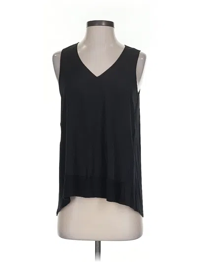 Pre-owned Lola And Sophie Sleeveless Top Black V Neck Tops