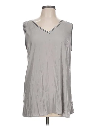 Pre-owned Lola And Sophie Sleeveless T-shirt In Gray