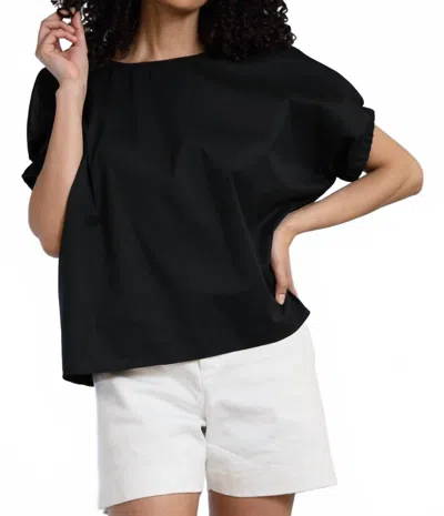 Lola And Sophie Women's Oversized Boxy Top In Black