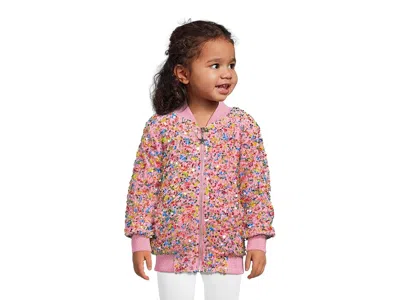 Lola And The Boys Confetti Shimmer Party Bomber (toddler/little Kid/big Kid) Girl's Clothing Pink : 6 Years (little Ki