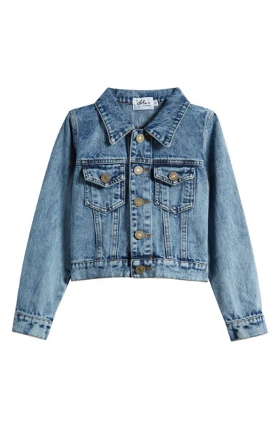 Lola & The Boys Kids' Best Friends Forever Denim Jacket In Indigo