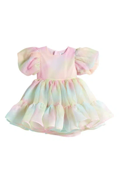 Lola & The Boys Kids' Marshmallow Dream Party Dress In Pink Multi