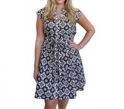 Lola Australia Daisy Boo Mini Dress In Starburst Latte In Multi