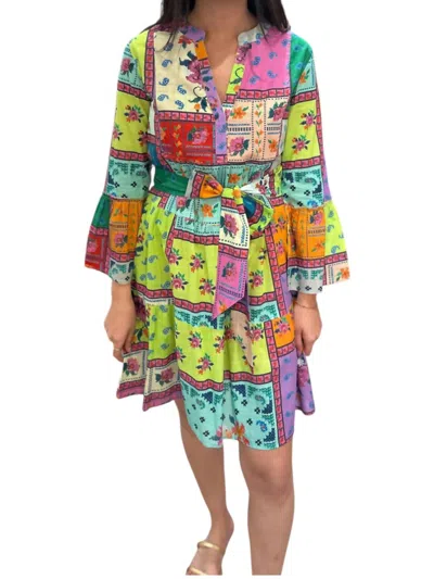 Lola Australia Morocco Mini Dress In Multicolor