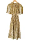 Lola Australia Pacific Dress In Pineapple Bamboo In Multi