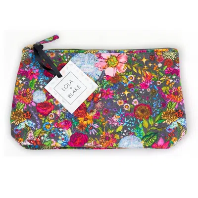 Lola + Blake Pink / Purple Washbag - Floral Disco