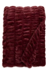 Lola Blankets Original Throw Blanket In Burgundy