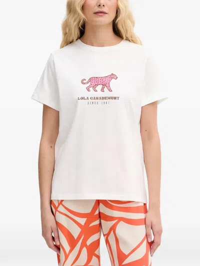 Lola Casademunt Graphic-print T-shirt In White
