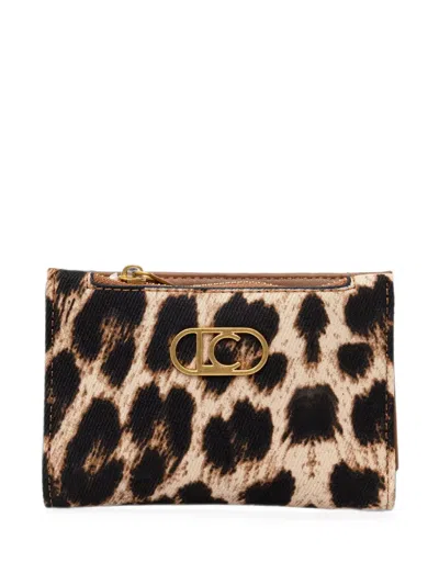 Lola Casademunt Leopard-print Logo-plaque Wallet In Animal Print