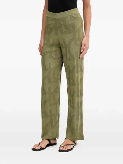 Lola Casademunt Logo-jacquard Track Pants In Green