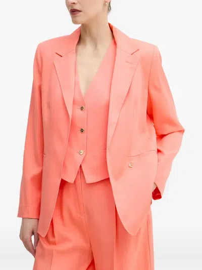 Lola Casademunt Notched-lapel Blazer In Pink