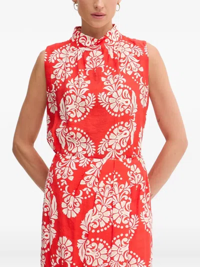 Lola Casademunt Printed Sleeveless Blouse In Multi
