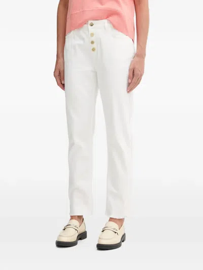 Lola Casademunt Raw-cut Straight-leg Jeans In White