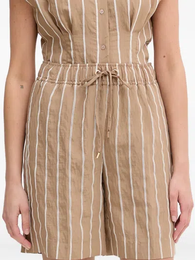 Lola Casademunt Striped Drawstring-waist Shorts In Multi