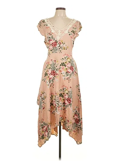 Pre-owned Lola Cocktail Dress In Tan