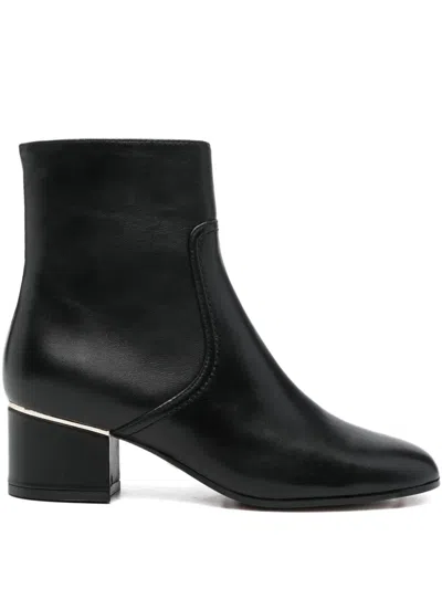 Lola Cruz 50mm Leather Ankle Boots In Black