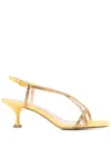 Lola Cruz Liberty Heel 55 Sandals In Yellow