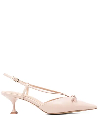 Lola Cruz 55mm Satina Slingback Pumps In Pink
