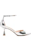 Lola Cruz Kumala Heel Sandals In Silver
