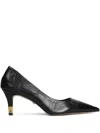 Lola Cruz 70mm Noira Pointed-toe Pumps In Black