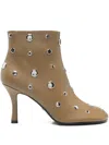 Lola Cruz 85mm Aureline Boots In Multi