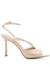 Lola Cruz Streep Heel 95 Sandals In Neutrals