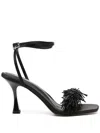 Lola Cruz 90mm Valentina Sandals In Black