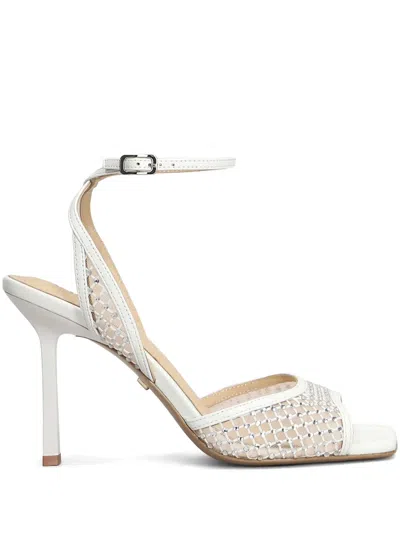 Lola Cruz 95mm Carmen Sandals In White