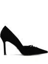 Lola Cruz 95mm Daurel Pointed-toe Pumps In Black