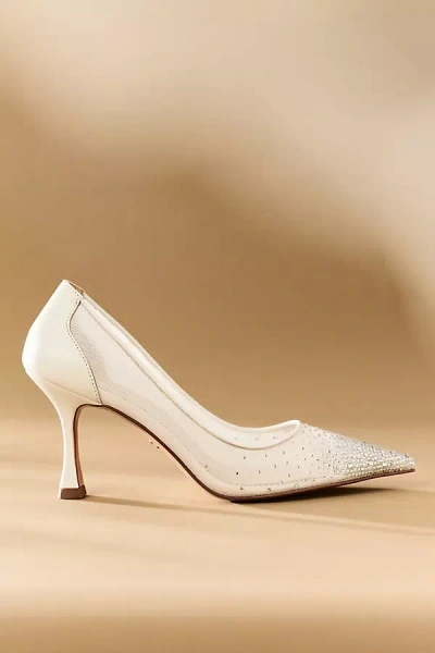 Lola Cruz Anelisse Embellished Pumps In White