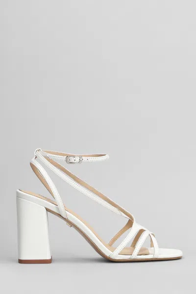 Lola Cruz Angela 85 Sandals In White Leather