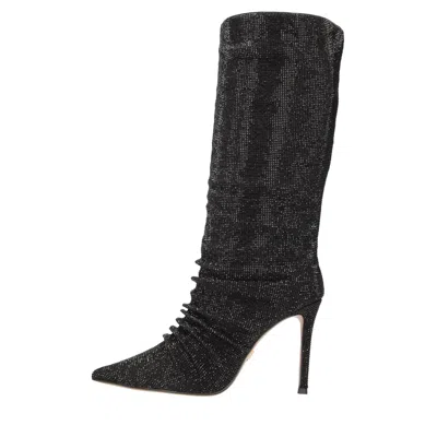 Lola Cruz Boots Black In Nero Neri E Grigi