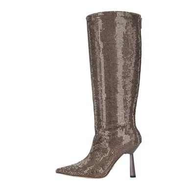 Lola Cruz Boots Grey In Grigio Neri E Grigi
