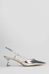 Lola Cruz Carmen 85 Pumps In Silver Leather