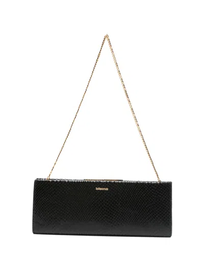 Lola Cruz Chain-strap Clutch Bag In Black