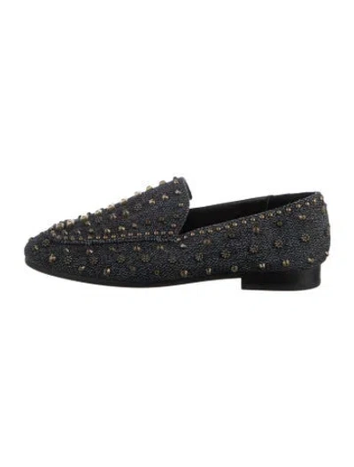 Pre-owned Lola Cruz Denim Loafers In Blue