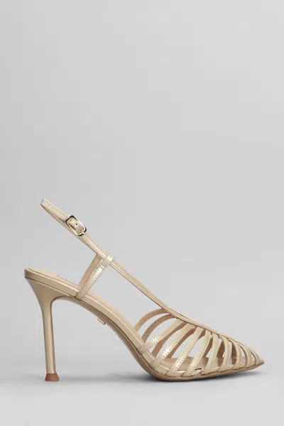 Lola Cruz Diana 95 Sandals In Powder Leather In White