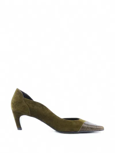 Lola Cruz Elle Panelled Pointed-toe Pumps In Multi