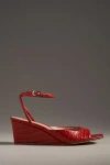 Lola Cruz Gilda Wedge Heels In Red