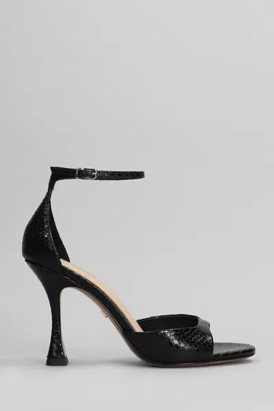 Lola Cruz Kumala 95 Sandals In Black Leather