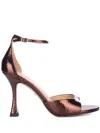Lola Cruz Kumala Heel Sandals In Marrone