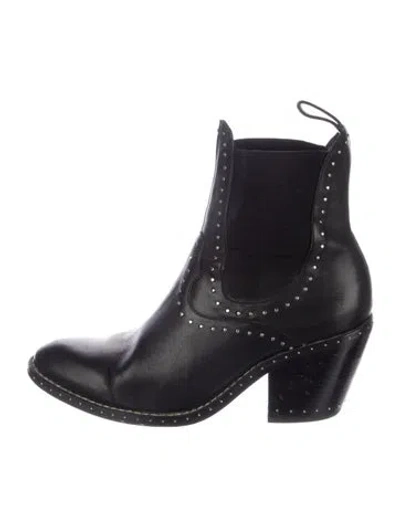 Pre-owned Lola Cruz Leather Chelsea Boots In Blue