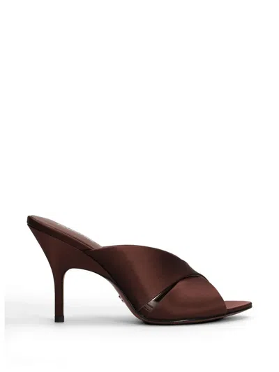 Lola Cruz Lena 95 Heeled Mules In Brown