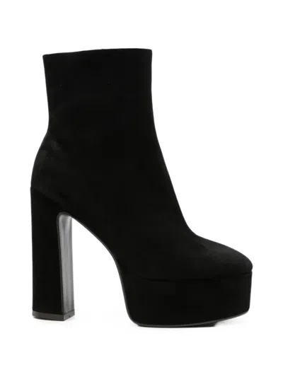 Lola Cruz Leste Platform Ankle Boots In Black